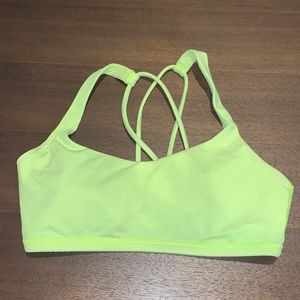 Lululemon Sports Bra - electric yellow!